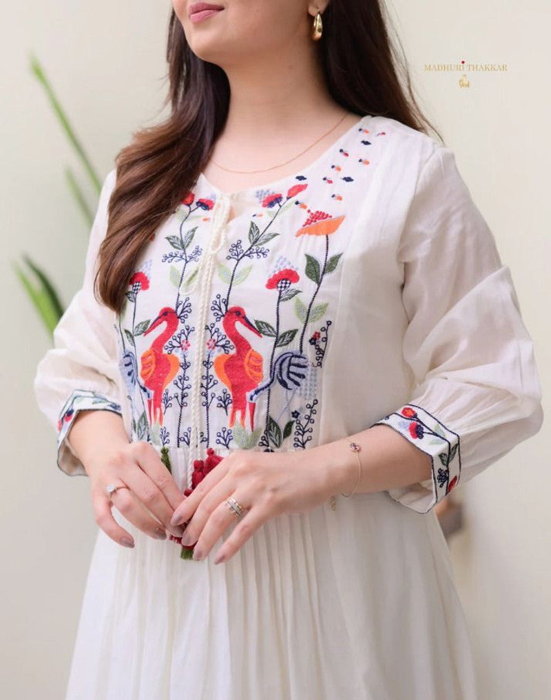 White kurti combo pack