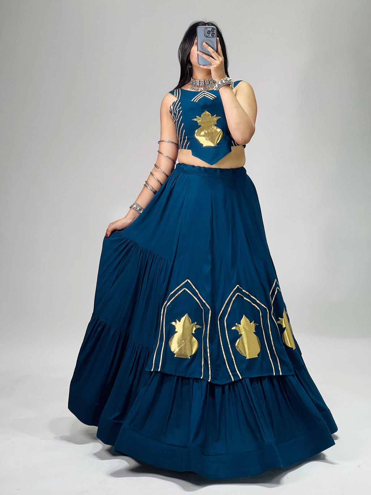 Navratri Chaniya Choli – Chitra Rayon Cotton Lehenga Set