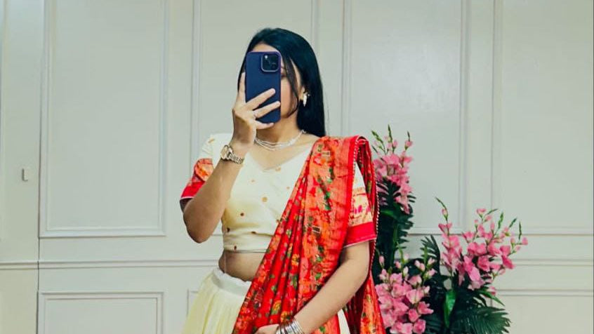 Navratri Lehenga Choli with Matching Blouse & Dupatta