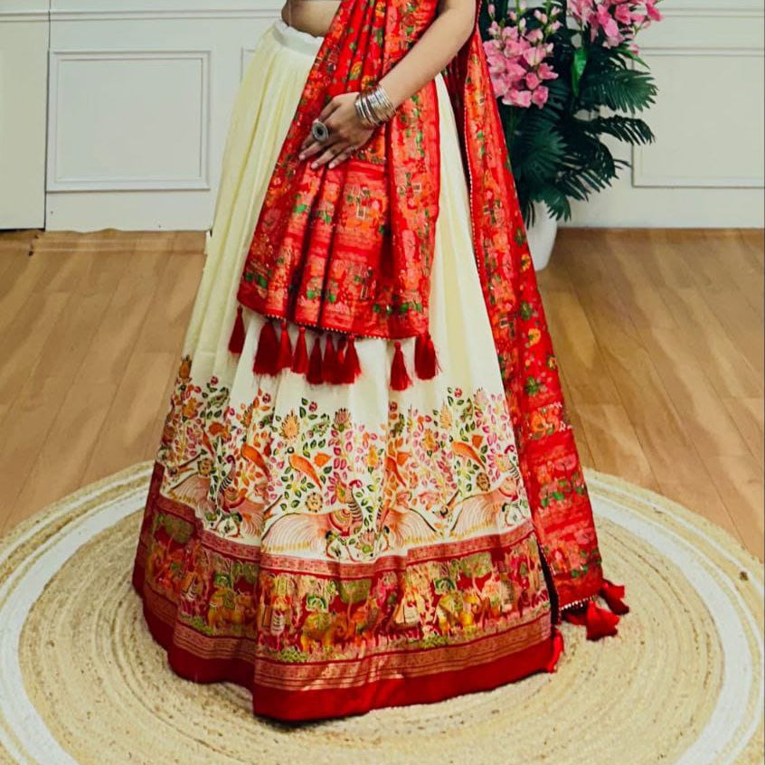 Navratri Lehenga Choli with Matching Blouse & Dupatta