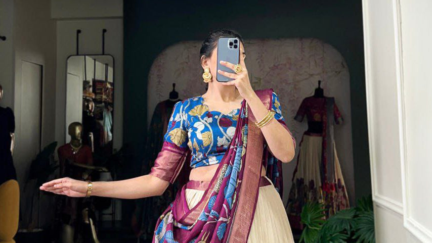 Festive Chaniya Choli with Matching Blouse & Dupatta