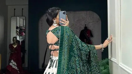 Garba Lehenga Choli with Matching Blouse & Dupatta