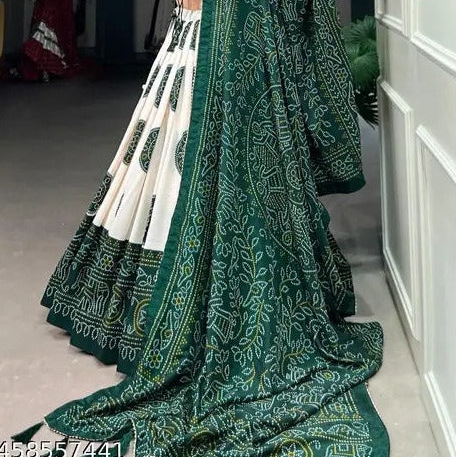 Garba Lehenga Choli with Matching Blouse & Dupatta