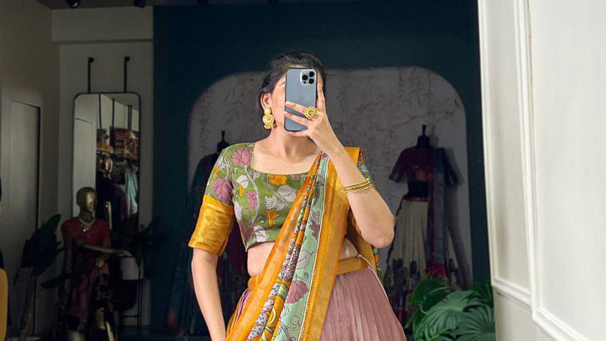 Traditional Chaniya Choli with Matching Blouse & Dupatta