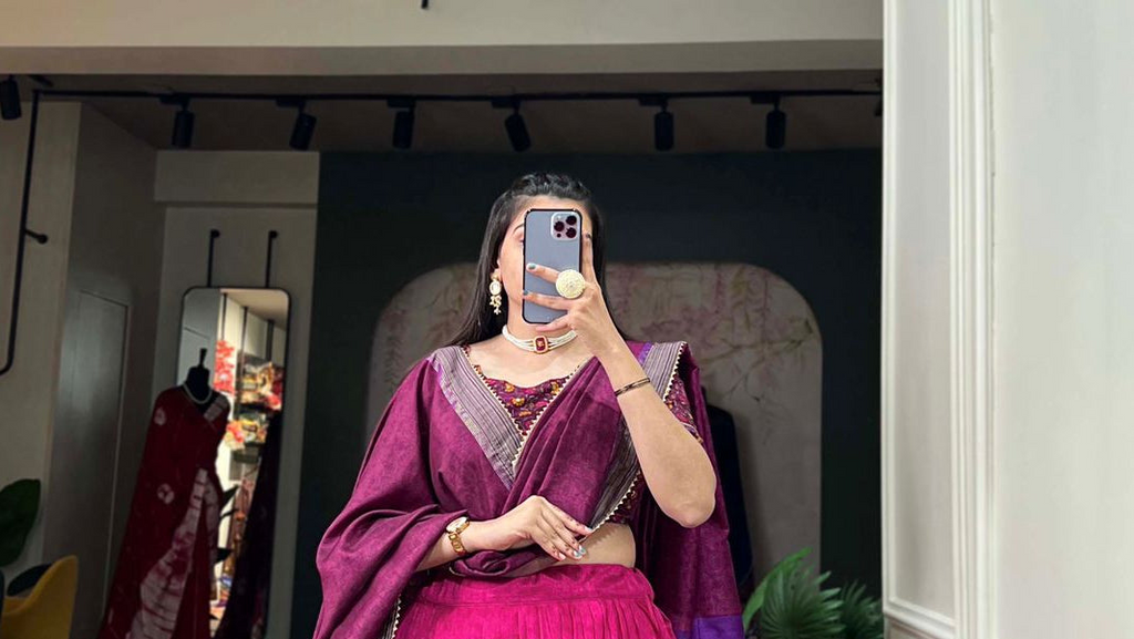 Festive Lehenga Choli with Matching Blouse & Dupatta