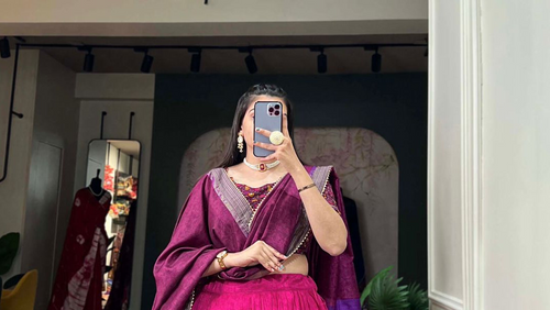 Festive Lehenga Choli with Matching Blouse & Dupatta