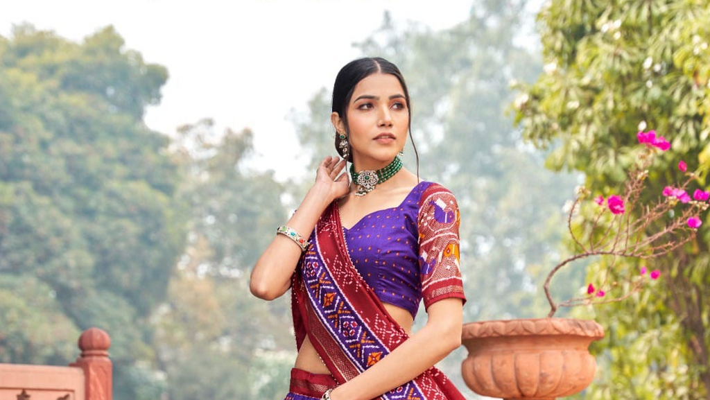 Navratri Chaniya Choli with Matching Blouse & Dupatta