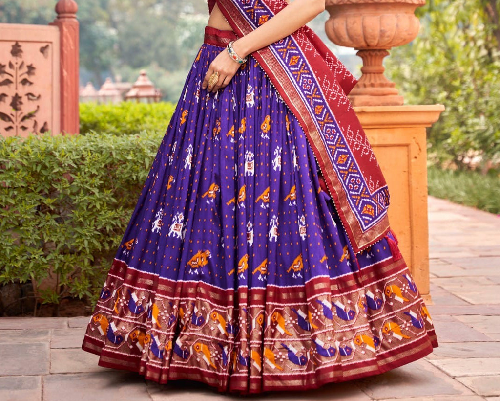 Navratri Chaniya Choli with Matching Blouse & Dupatta