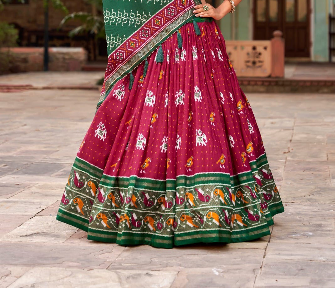 Indian Festive Lehenga with Matching Blouse & Dupatta