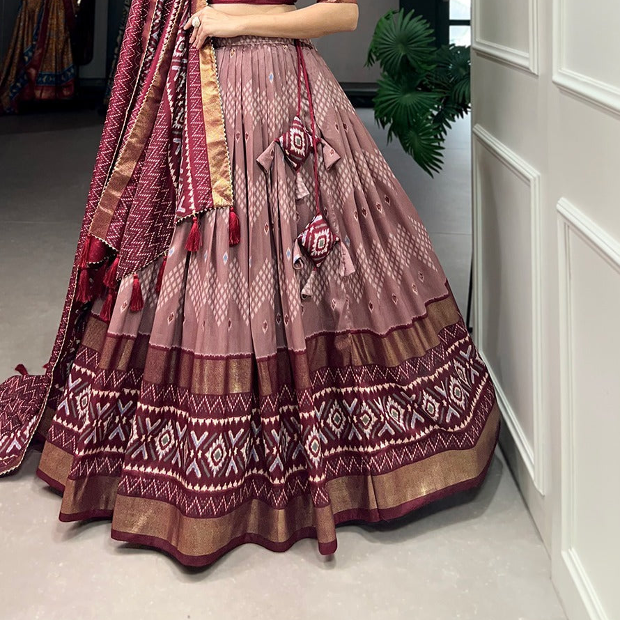 Festive Chaniya Choli with Semi Gajji Dupatta
