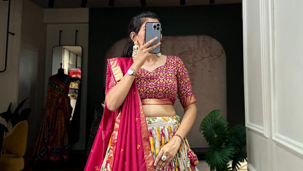 Rayon Cotton Lehenga Choli with Semi Gajji Dupatta