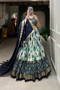 Indian Lehenga Choli set with a matching blouse and semi-gajji mirror-work dupatta, Komiis Indian ethnic festive collection
