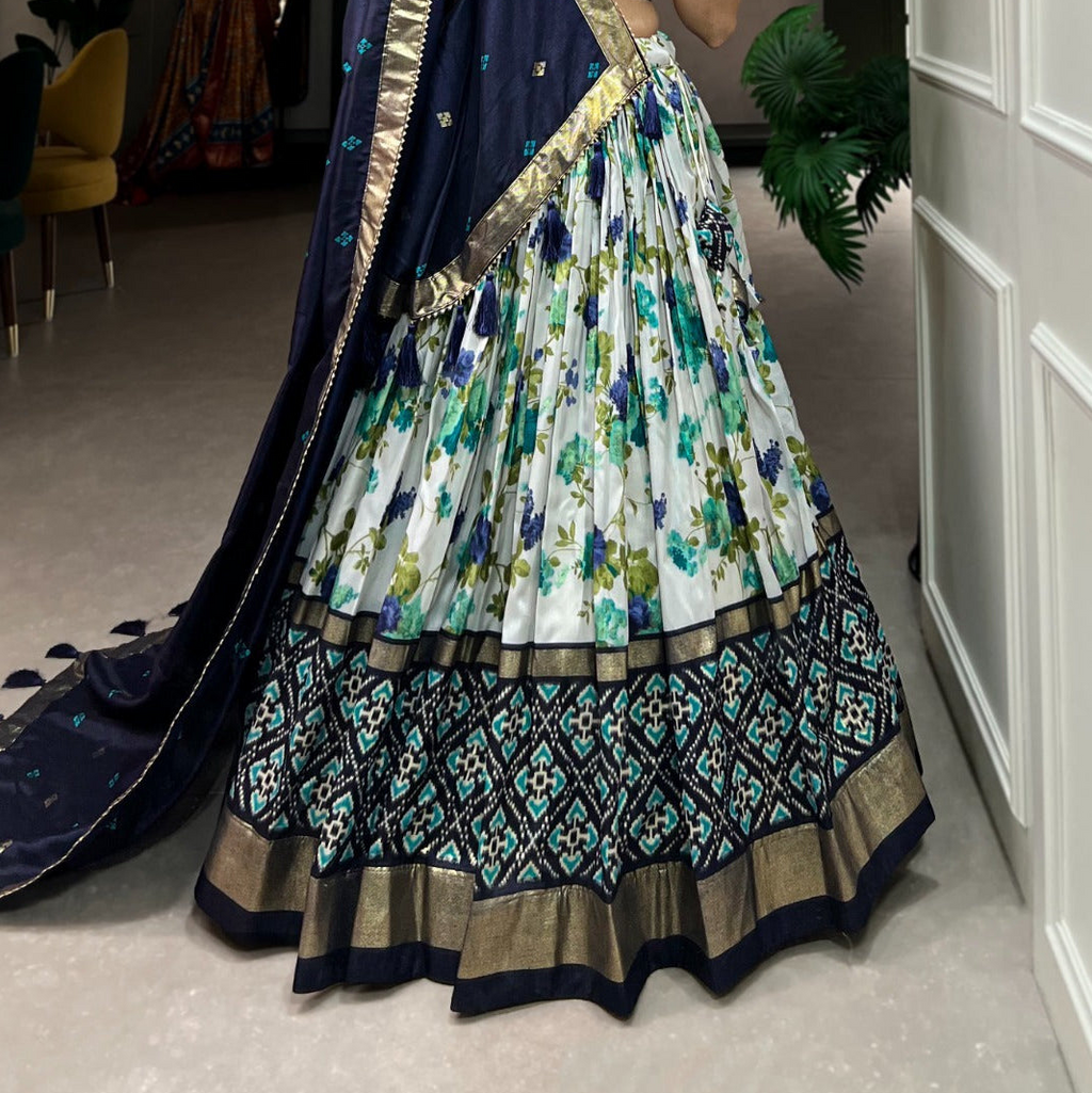 Indian Lehenga Choli with Semi Gajji Dupatta