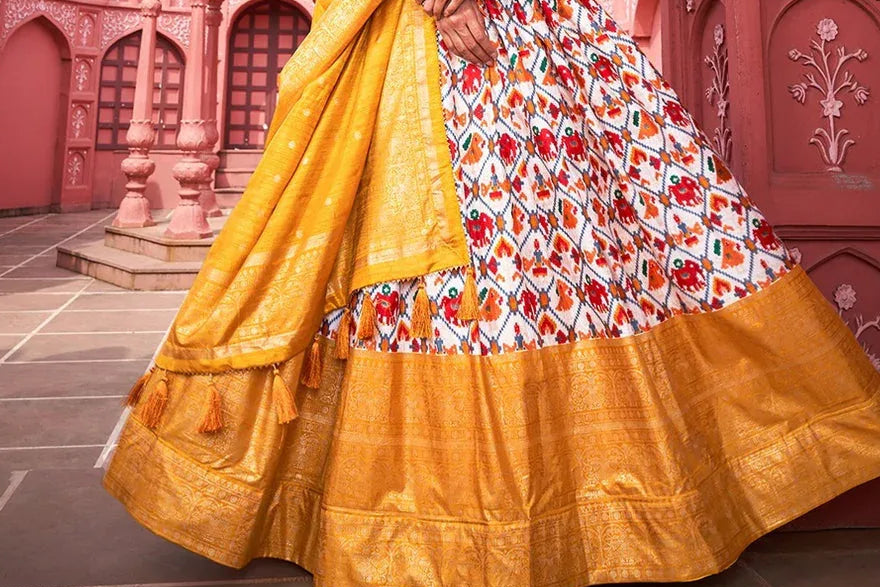 Traditional Chaniya Choli with Semi Gajji Dupatta