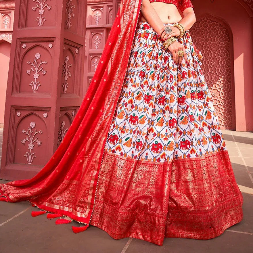 Festive Lehenga Choli with Semi Gajji Dupatta