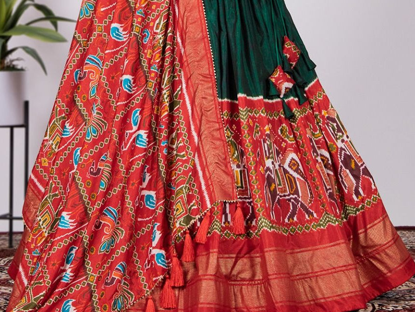 Indian Festive Lehenga with Semi Gajji Dupatta