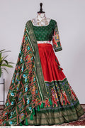 Garba Chaniya Choli set with a matching blouse and semi-gajji mirror-work dupatta, Komiis Indian ethnic festive collection