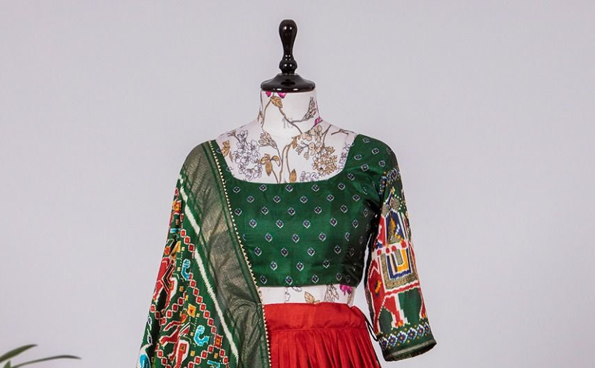 Garba Chaniya Choli with Semi Gajji Dupatta